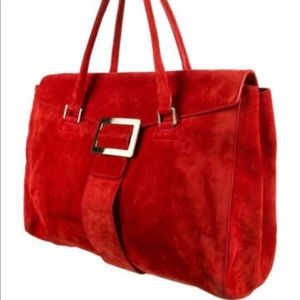 Roger Vivier Suede Handle Tote/Bag